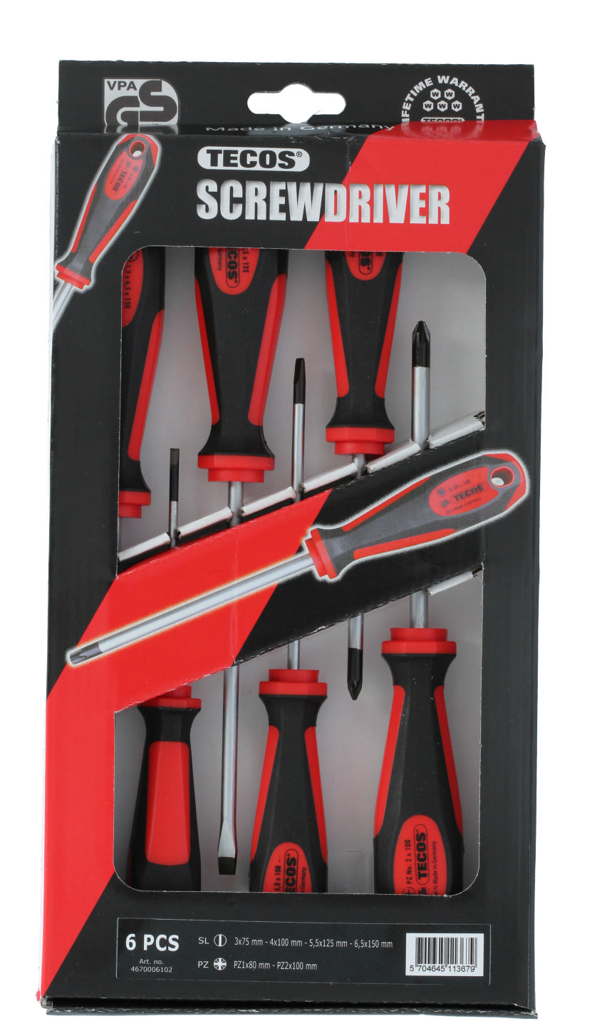 Skruetrækkersæt 6 dele