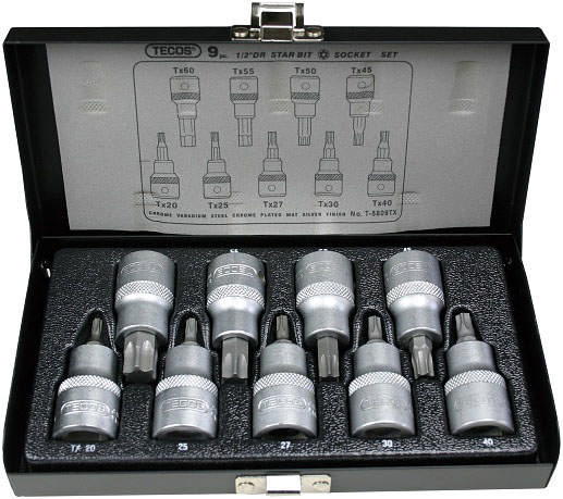 T-5809TX Torx topsæt, 1/2