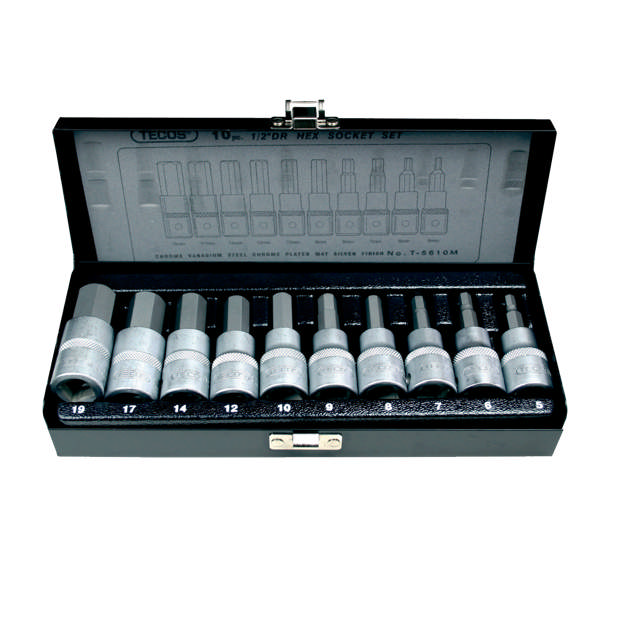 T-5610M Hex topsæt, 1/2