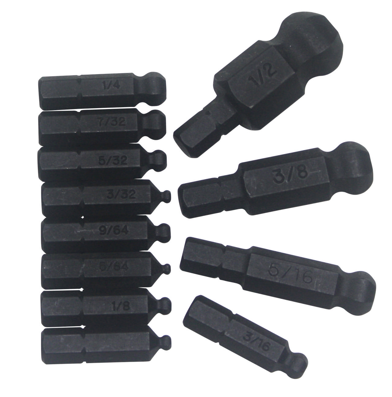 BIX12 Hexbitssæt; 5/64 - 1/2