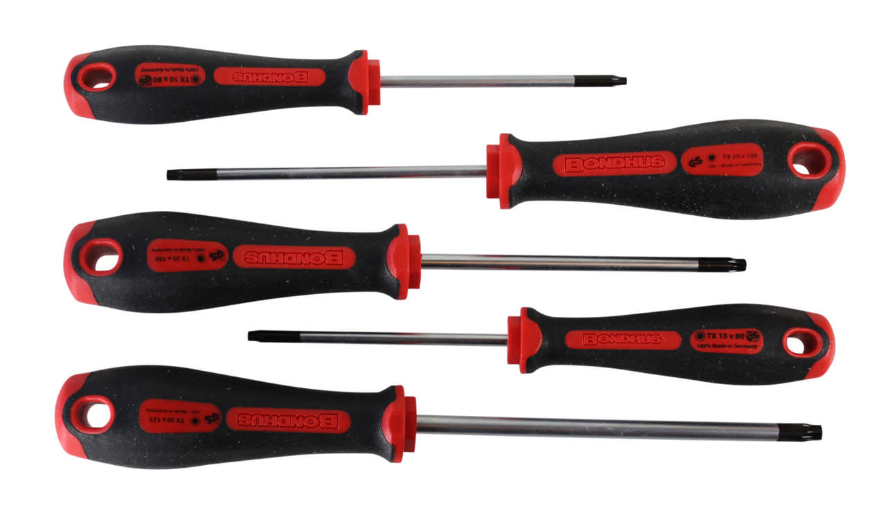 Skruetrækkersæt Torx, 5 dele