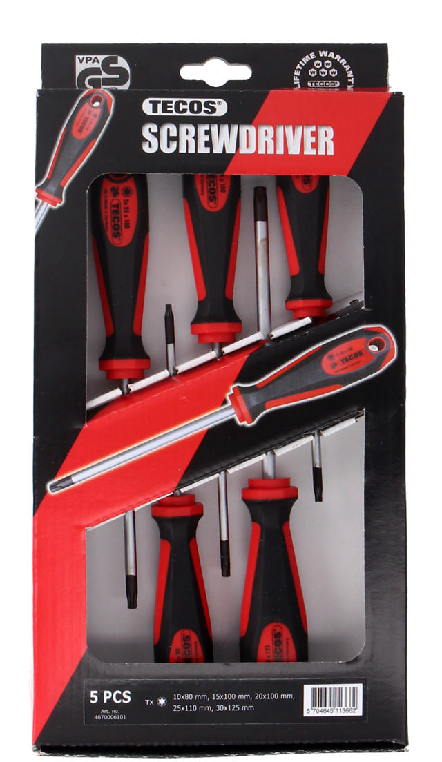 Skruetrækkersæt 5 dele