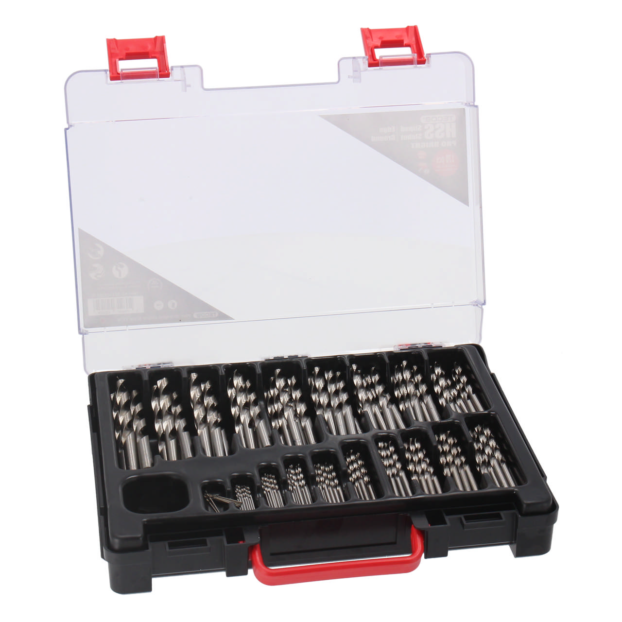HSS Pro Bright - metalborsæt, 170 dele: 1 - 10 mm
