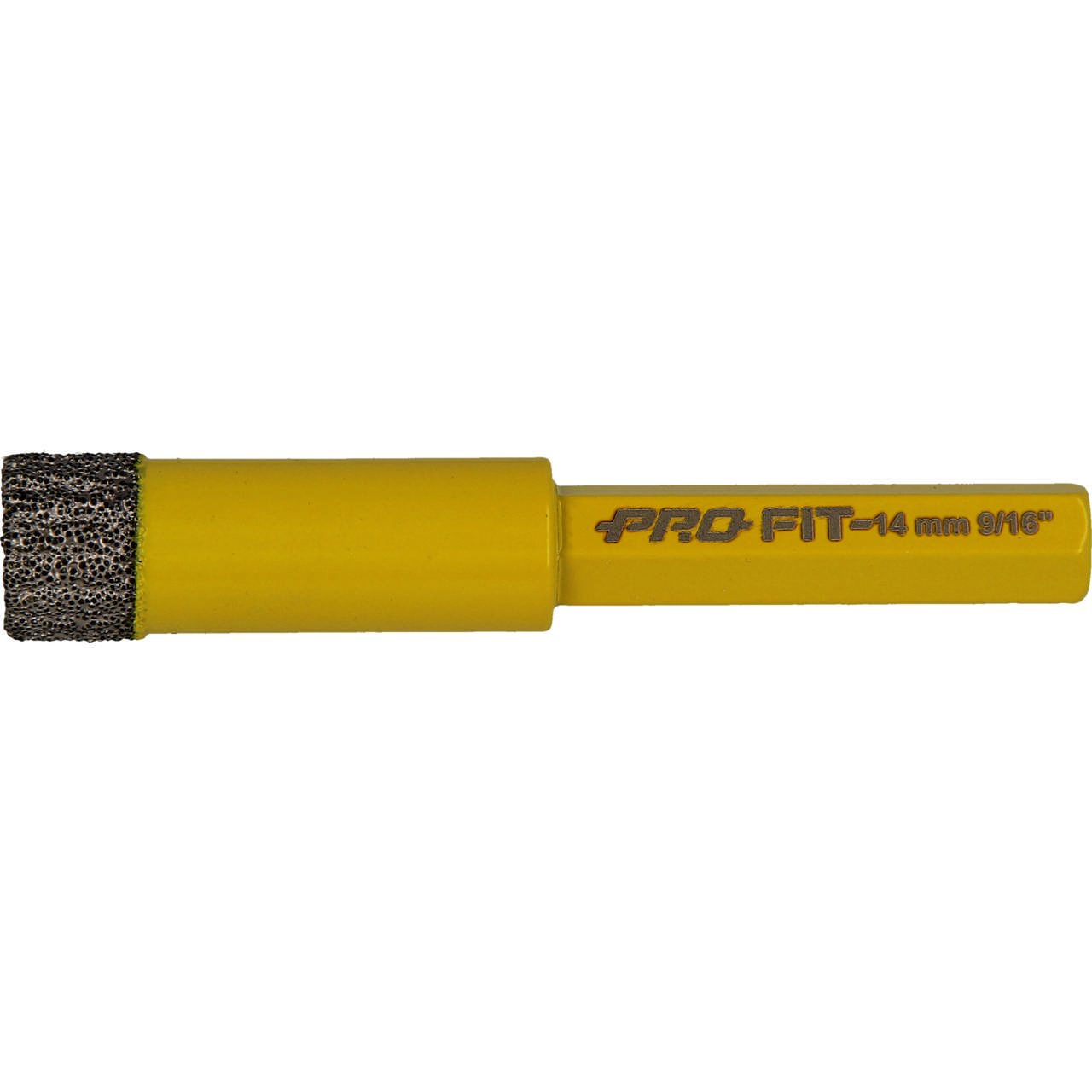 Diamantbor 14 x 8 mm Hex skaft.