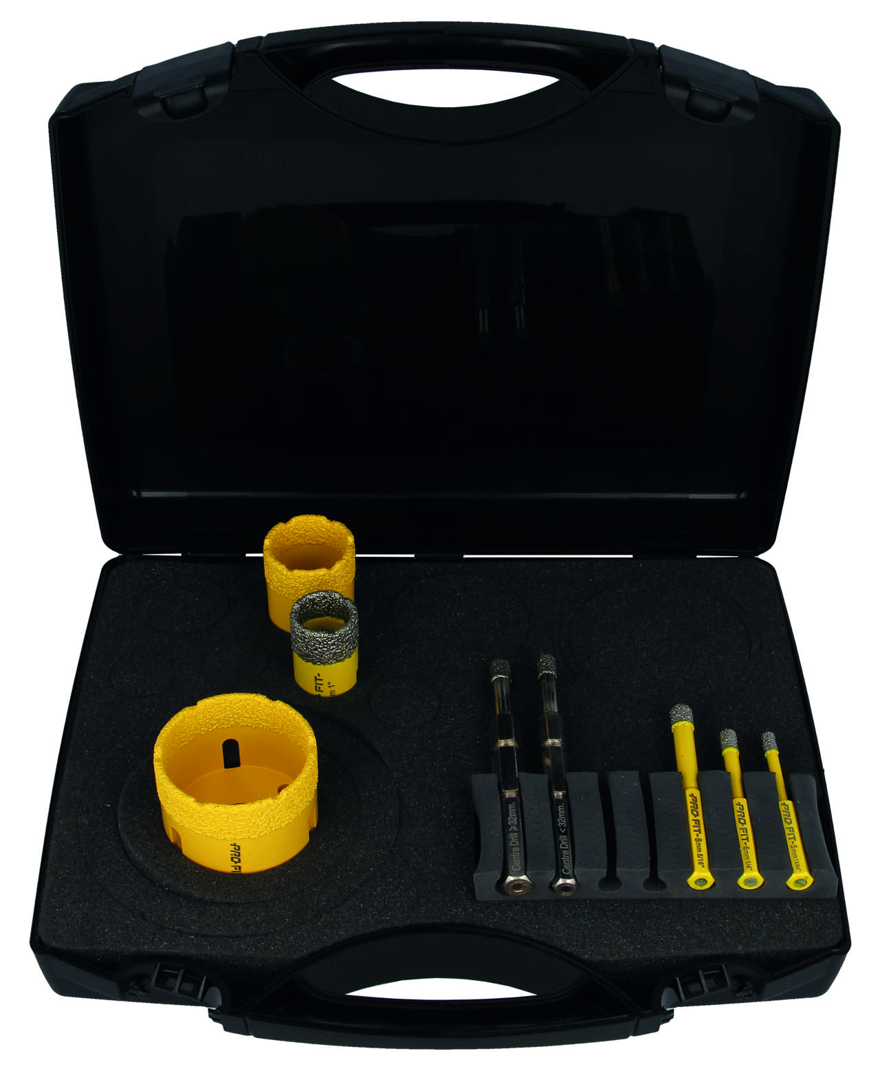 Diamanthulsavsæt 6 dele, 5 - 55 mm