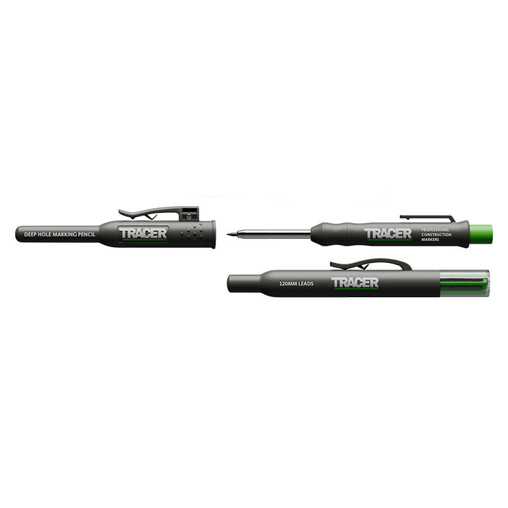 Dybhulsblyant med stifter i hylster