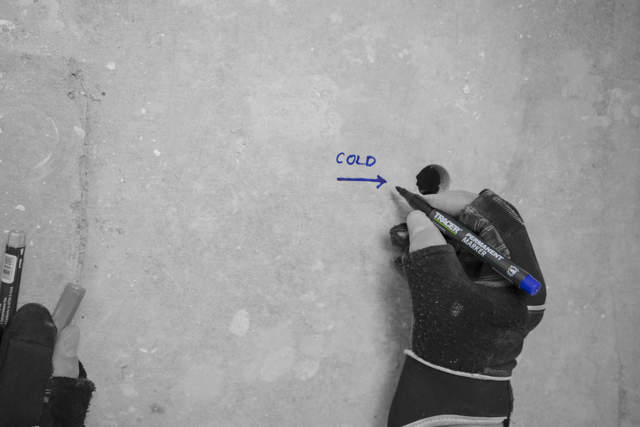 Permanent tusch - blå