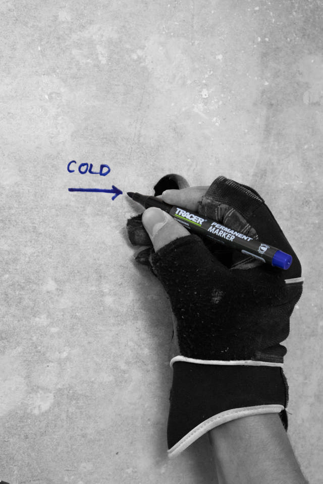 Permanent tusch - blå