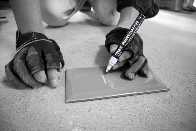 Maling marker - hvid