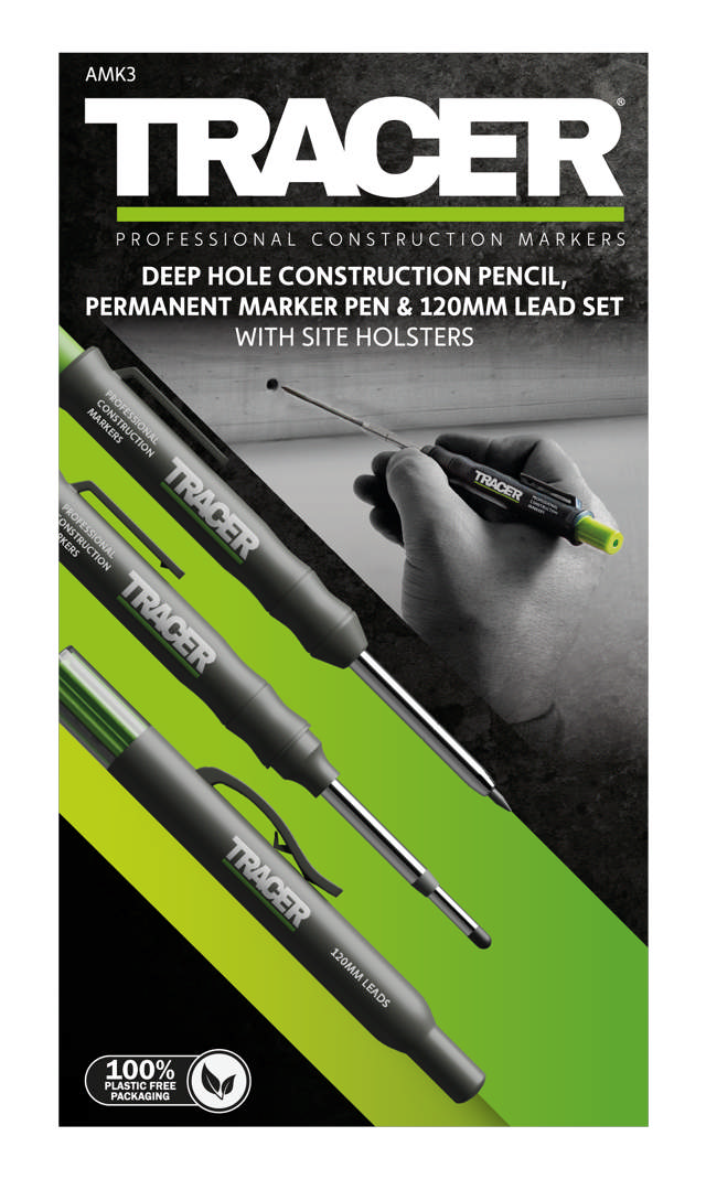 Sæt - dybhulsblyant og dybhulstusch