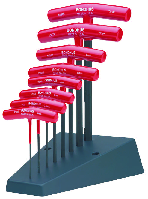 HTX80M/S T-grebsnøgler Hex; 2 - 10 mm