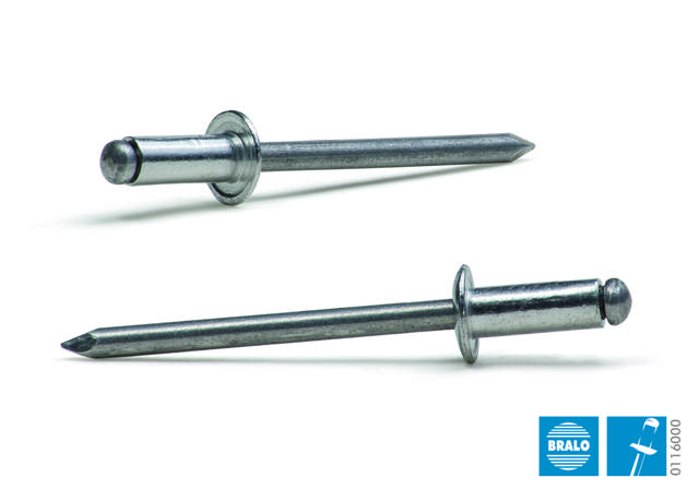 Blindnitte 4,0 x 8 mm Alu/Alu, 500 stk.