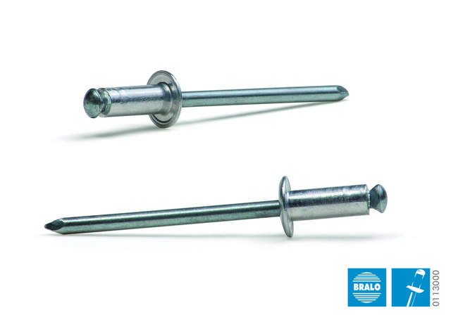 Blindnitte 4,0 x 8 mm Alu/Stål, 500 stk.