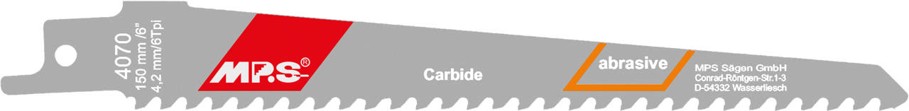 Bajonetsavklinge 4070, 150 mm HM 6 tpi