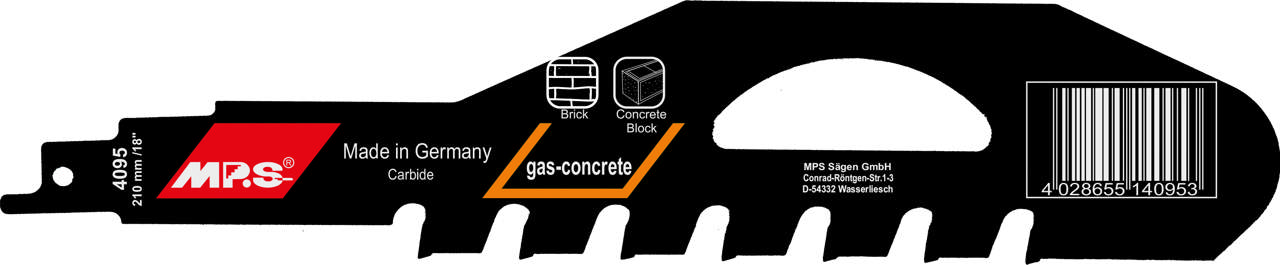 Bajonetsavklinge 4095, 210 mm HM