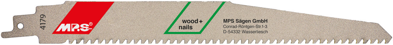 Bajonetsavklinge 4179, 230 mm HM 6 tpi