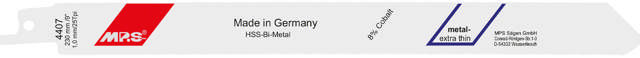 Bajonetsavklinge 4407, 5 stk. 230 mm Bimetal 25 tpi