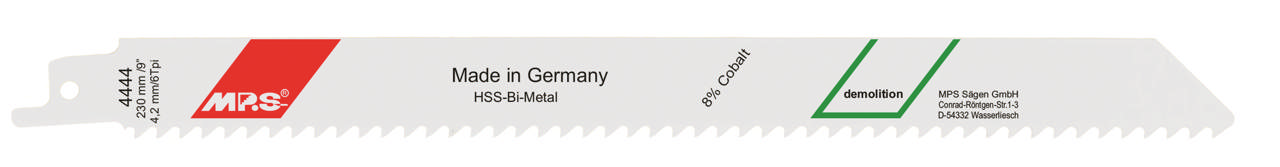 Bajonetsavklinge 4444, 5 stk. 230 mm Bimetal 6 tpi