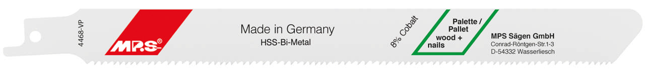 Bajonetsavklinge 4468-VP, 100 stk. 230 mm BiM 10-14 tpi