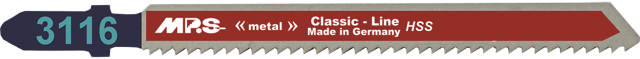 Stiksavklinge 3116, 5 stk. 100 mm HSS 12 tpi