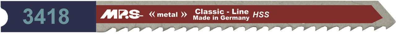 Stiksavklinge 3418, 5 stk. 100 mm HSS 8 tpi