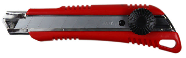 Bræk-af-kniv 18 mm m/skruelås