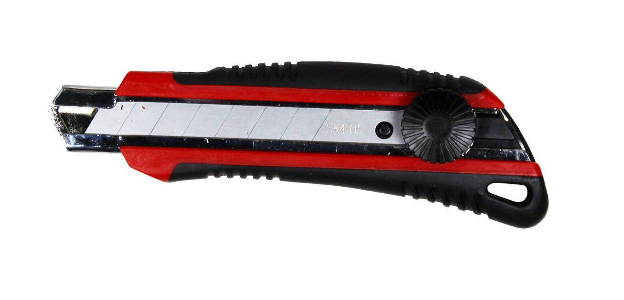 Bræk-af-kniv 18 mm m/skruelås