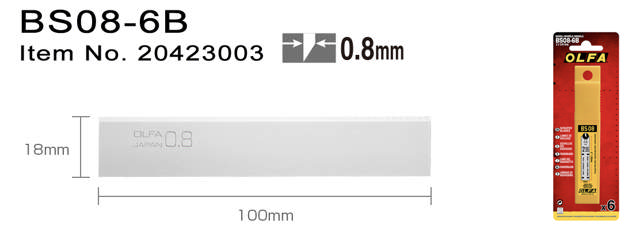 BS086B Skraber blade Heavy D