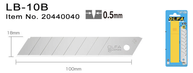 LB-10B Bræk-af-knivblade 18 mm