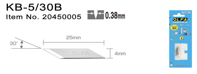 KB-5/30B Knivblad & reservenål