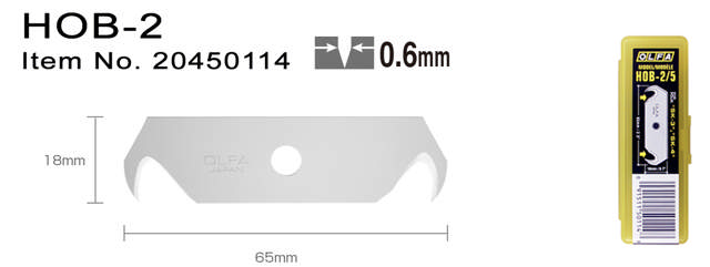 HOB-2 Dobbeltkroget knivblade