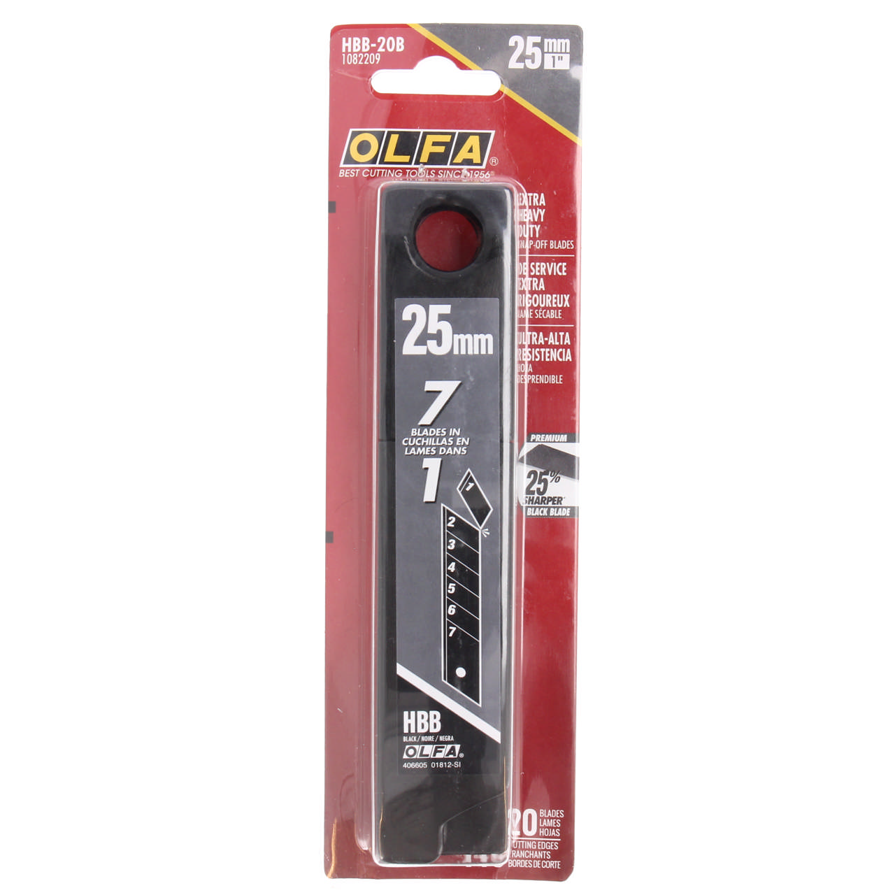 HBB-20B Bræk-af-knivblad 25 mm