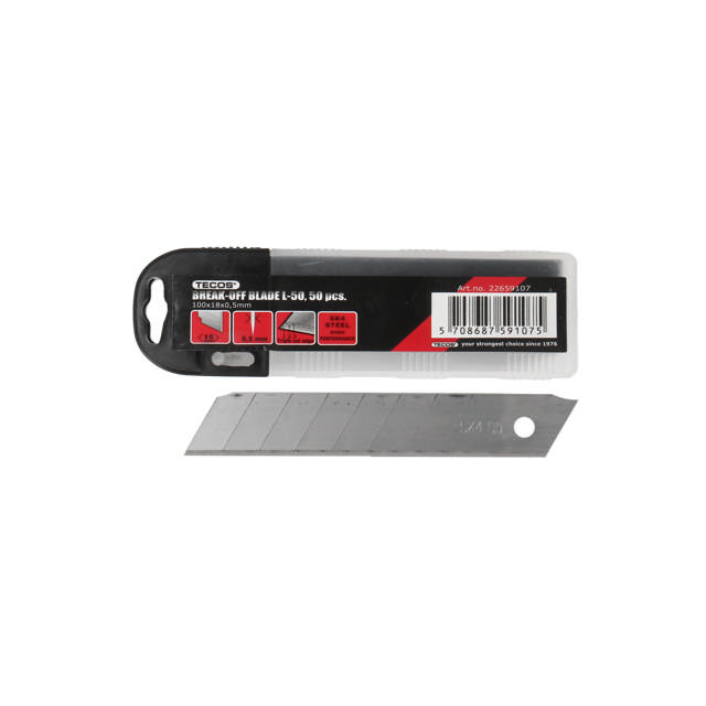 Knivblade Bræk-af 18 mm 50 stk.