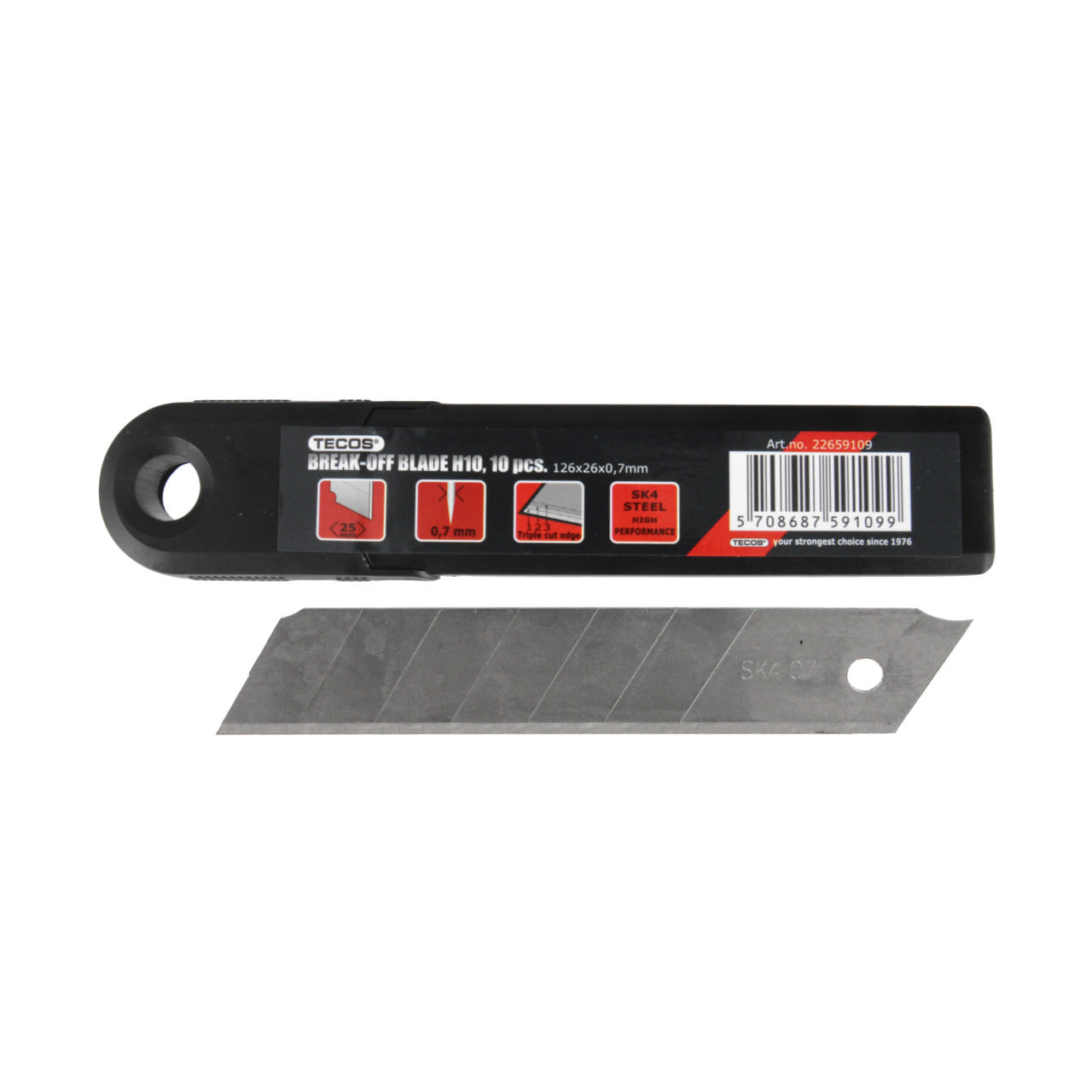 Knivblade brækaf 25 mm 10 stk.