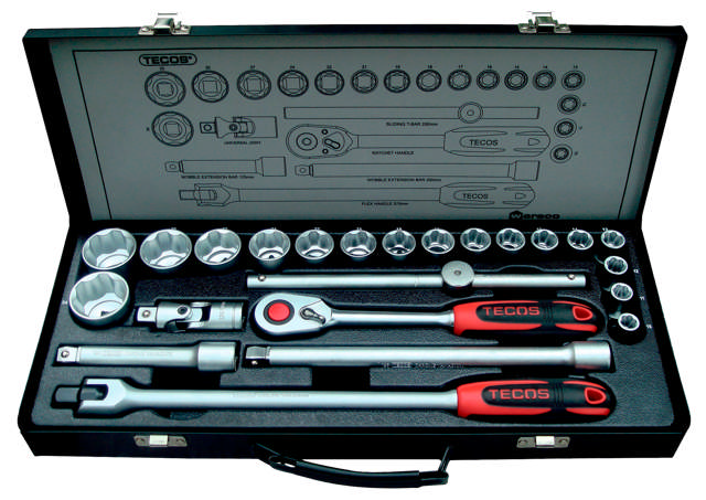 Topnøglesæt T-1224M (1/2