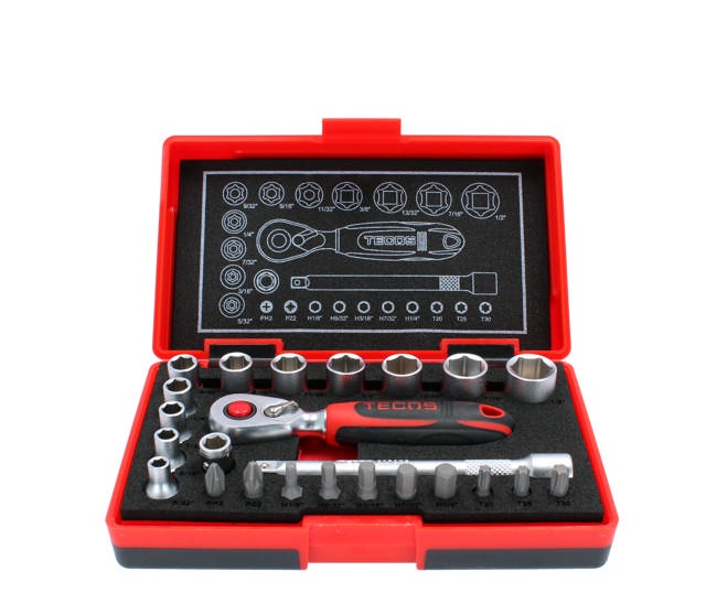 Topnøglesæt T-0624I (1/4