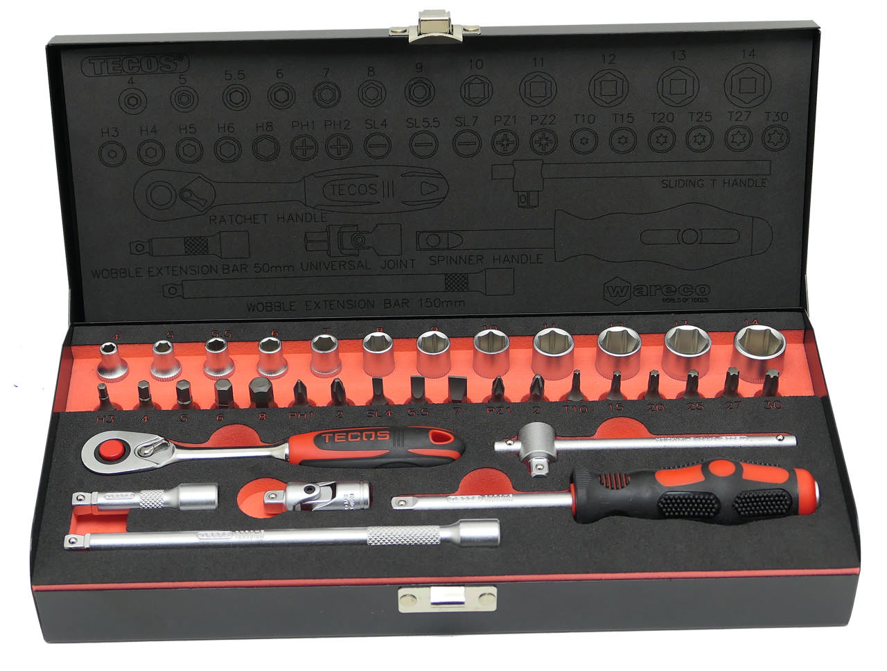 Topnøglesæt T-0636M (1/4