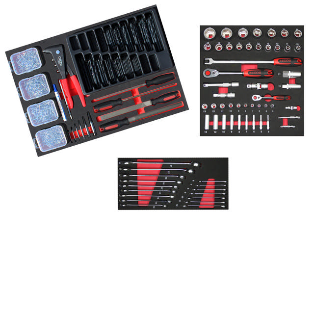 Indhold til værktøjsvogn