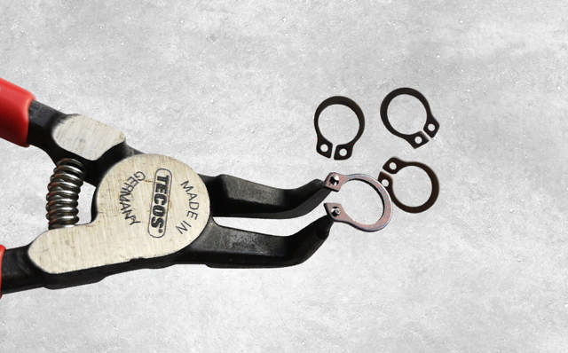 Låseringstang 10 - 25 mm udv.lige